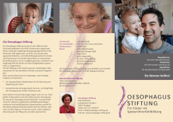 Flyer Stiftung 2016 - Oesophagus