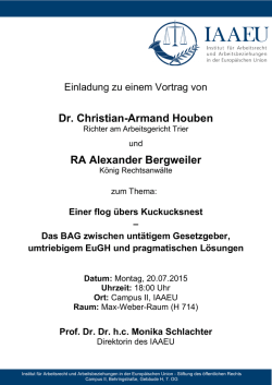 Dr. Christian-Armand Houben RA Alexander Bergweiler