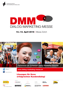 Ausstellerbroschüre der DMM Dialog-Marketing