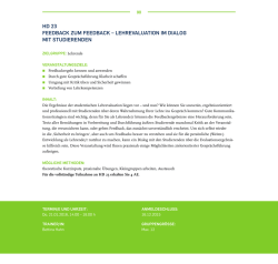 lehrevaluation im dialog mit studierenden