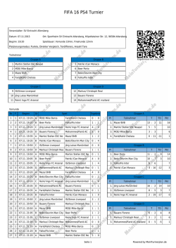 Druckansicht - MeinTurnierplan.de