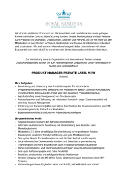 produkt manager private label m/w