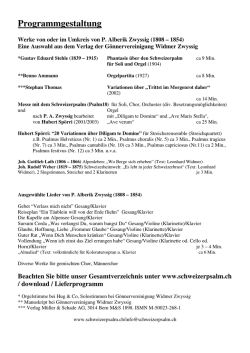 Programmempfehlungen