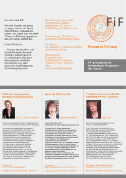 FiF &ndash; Frauen in F&uuml;hrung