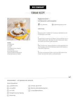 Bigbananabrot – mit Bananen und Cerealien