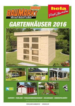 Gartenhäuser 2016 PDF-Dokument