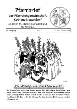 Pfarrbrief März