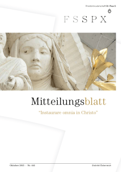 Mitteilungsblatt - Distrikt Österreich
