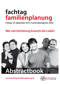 Abstractbook Fachtag Familienplanung 2015