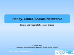 Handy, Tablet, Soziale Netzwerke
