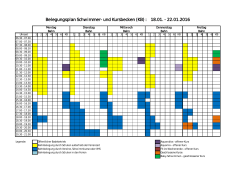 Belegungsplan Schwimmer- und Kursbecken (KB) : 18.01