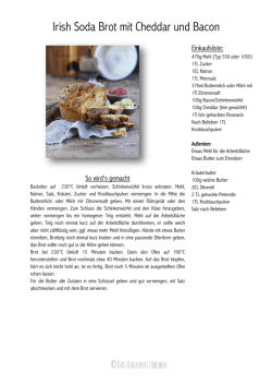 Irish Soda Brot mit Cheddar und Bacon