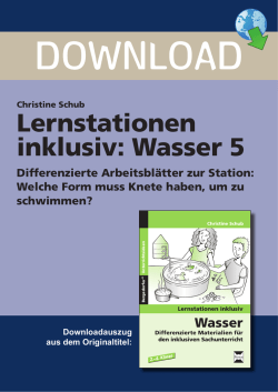 Lernstationen inklusiv: Wasser 5
