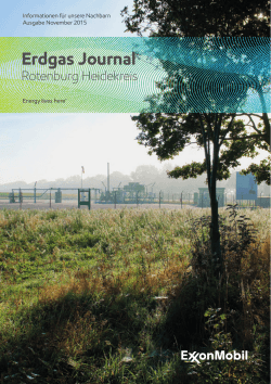 Erdgas Journal - Newsroom - Erdgassuche in Deutschland
