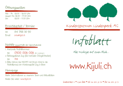 Infos auf einen Blick