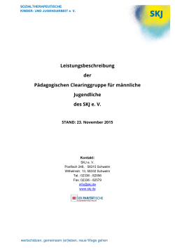LB Clearinggruppe Stand November 2015
