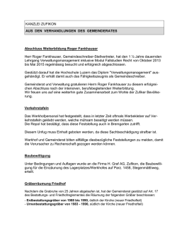 GEMEINDE ZUFIKON