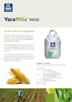 finden Sie unsere YaraMila MAIS Produktinformation.