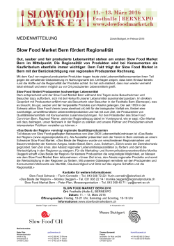 Regionalität am Slow Food Market Bern
