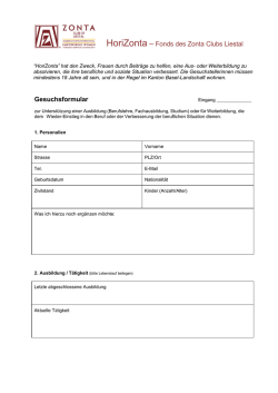 HoriZonta - Zonta Club Liestal