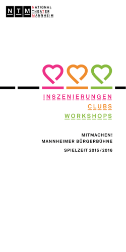 inszenierungen Clubs workshops