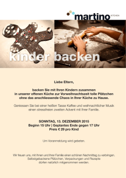kinder backen