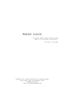 Naked Lunch - Manuskripte