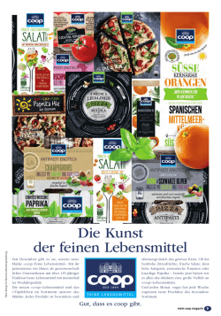 Die Kunst der feinen Lebensmittel