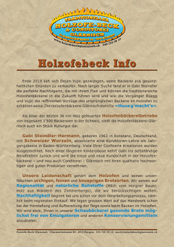 Infoblatt - Holzofe