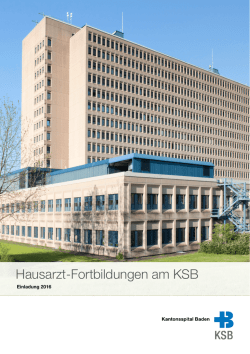 Hausarzt-Fortbildungen am KSB