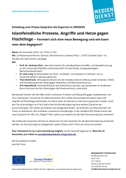 Islamfeindliche Proteste, Angriffe und Hetze gegen
