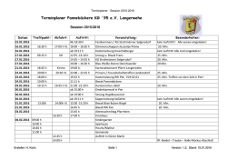 Termine - Pannebäckere KG