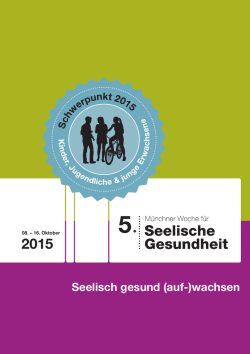 Veranstaltungskalender - Münchner Woche für Seelische Gesundheit