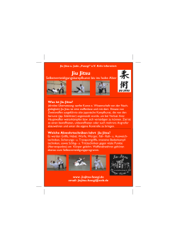 Infoflyer A6 über unseren Jiu Jitsu Verein