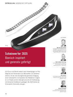 Scheinwerfer 2025 Bionisch inspiriert und generativ gefertigt