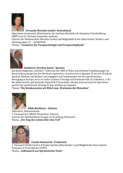 Fernanda Marinho Goebel - Deutsche Spiritistische Vereinigung