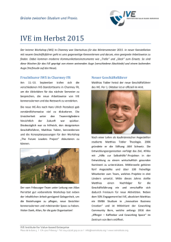 IVE im Herbst 2015