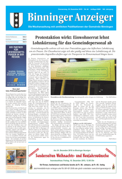 Protestaktion wirkt: Einwohnerrat lehnt Lohnk&uuml;rzung f&uuml;r das