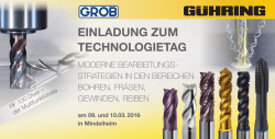einladung zum technologietag - GROB