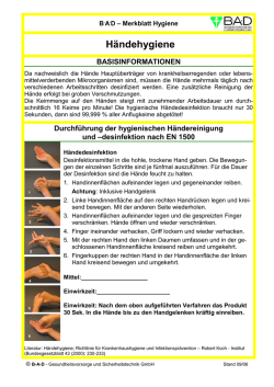 H&auml;ndehygiene