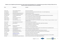 Teilnehmer_innen Oktober - Wikis der Freien Universität Berlin