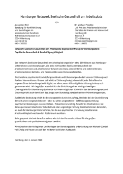 Hamburger Netzwerk Seelische Gesundheit am Arbeitsplatz