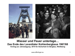 Das Ende des Lavanttaler Kohlenbergbaus 1967/68