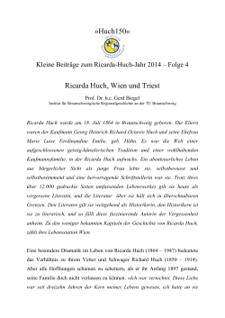 Ricarda Huch, Wien und Triest