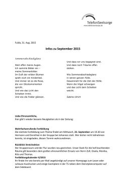 Infos zu September 2015 - TelefonSeelsorge Fulda