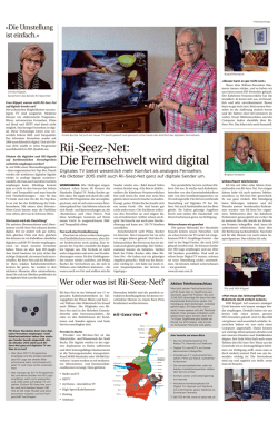 Rii-Seez-Net: Die Fernsehwelt wird digital