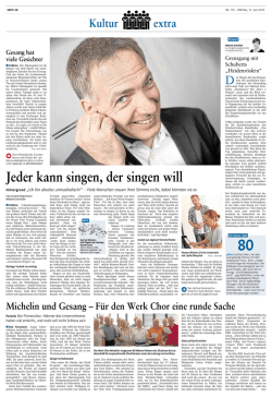 Jeder kann singen, der singen will - E