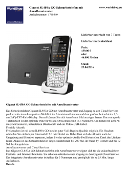 Gigaset SL450A GO Schnurlostelefon mit Anrufbeantworter