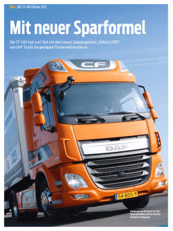 DAF CF 400 Edition 2015 - KFZ