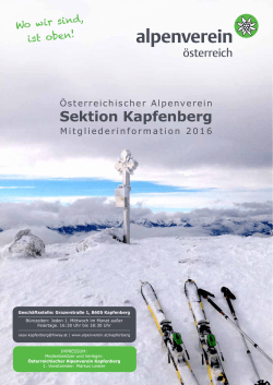 Sektion Kapfenberg - Österreichischer Alpenverein